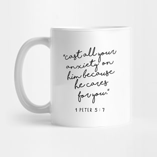 1 Peter 5:7 Mug